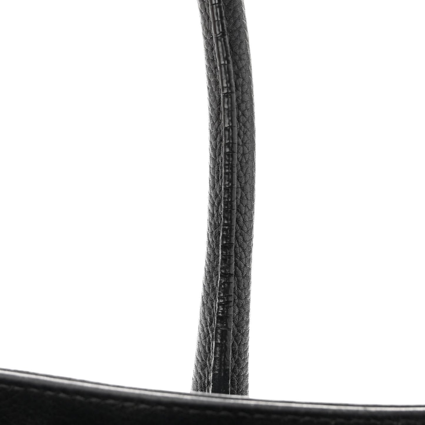 Calfskin Cerf Executive Shopper Tote Black