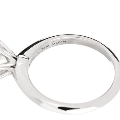 Tiffany Platinum Diamond 1.67ct Solitaire Engagement Ring 51 5.75 5 of 7