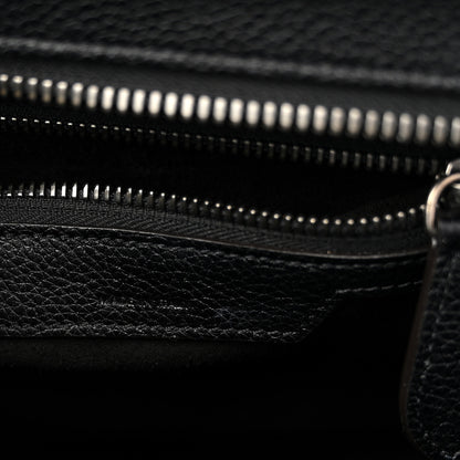Celine Drummed Calfskin Micro Luggage Black 6 of 11