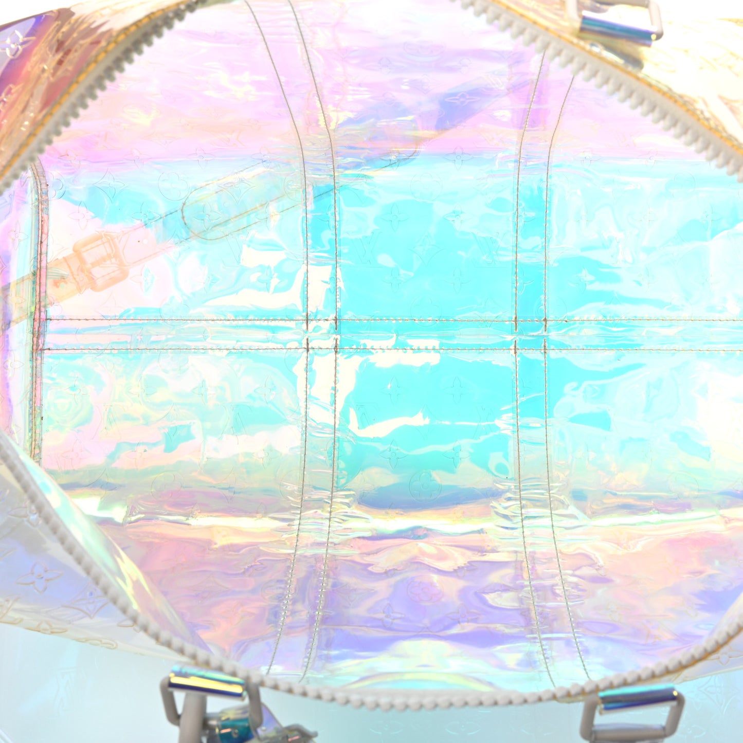 PVC Monogram Keepall Bandouliere 50 Iridescent Prism