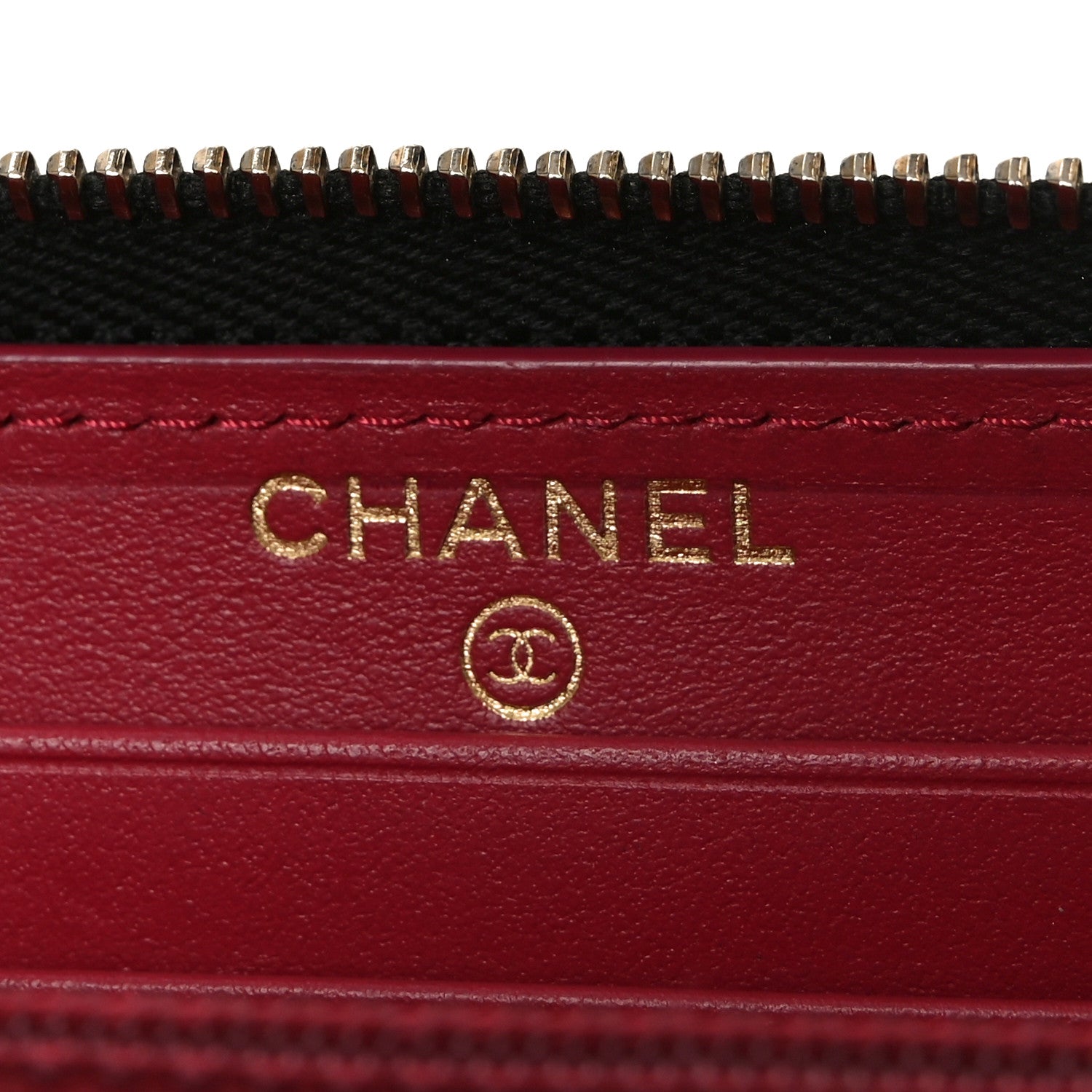 Chanel Goatskin Quilted Medium Chanel 19 Zipped Wallet Black 6 of 8