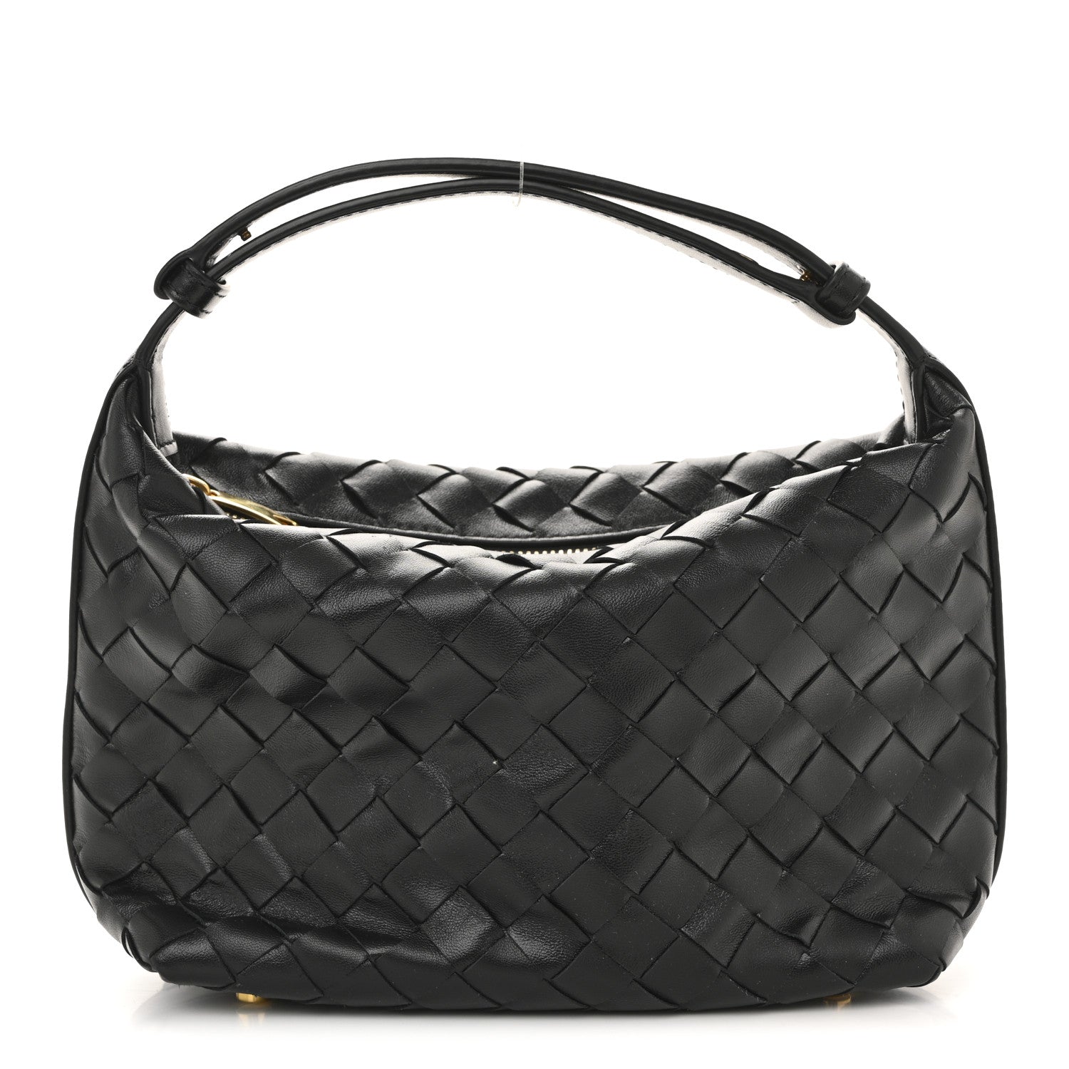 Bottega Veneta Calfskin Nappa Intrecciato Mini Wallace Black 1 of 13