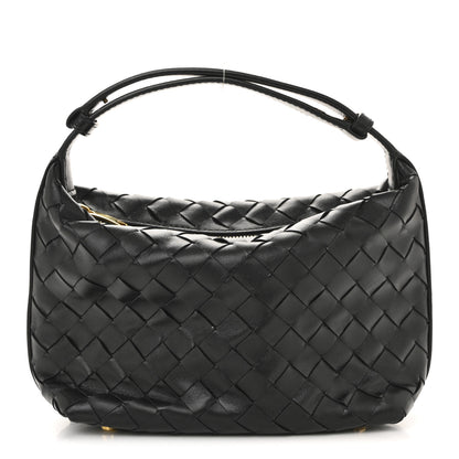 Bottega Veneta Calfskin Nappa Intrecciato Mini Wallace Black 1 of 13