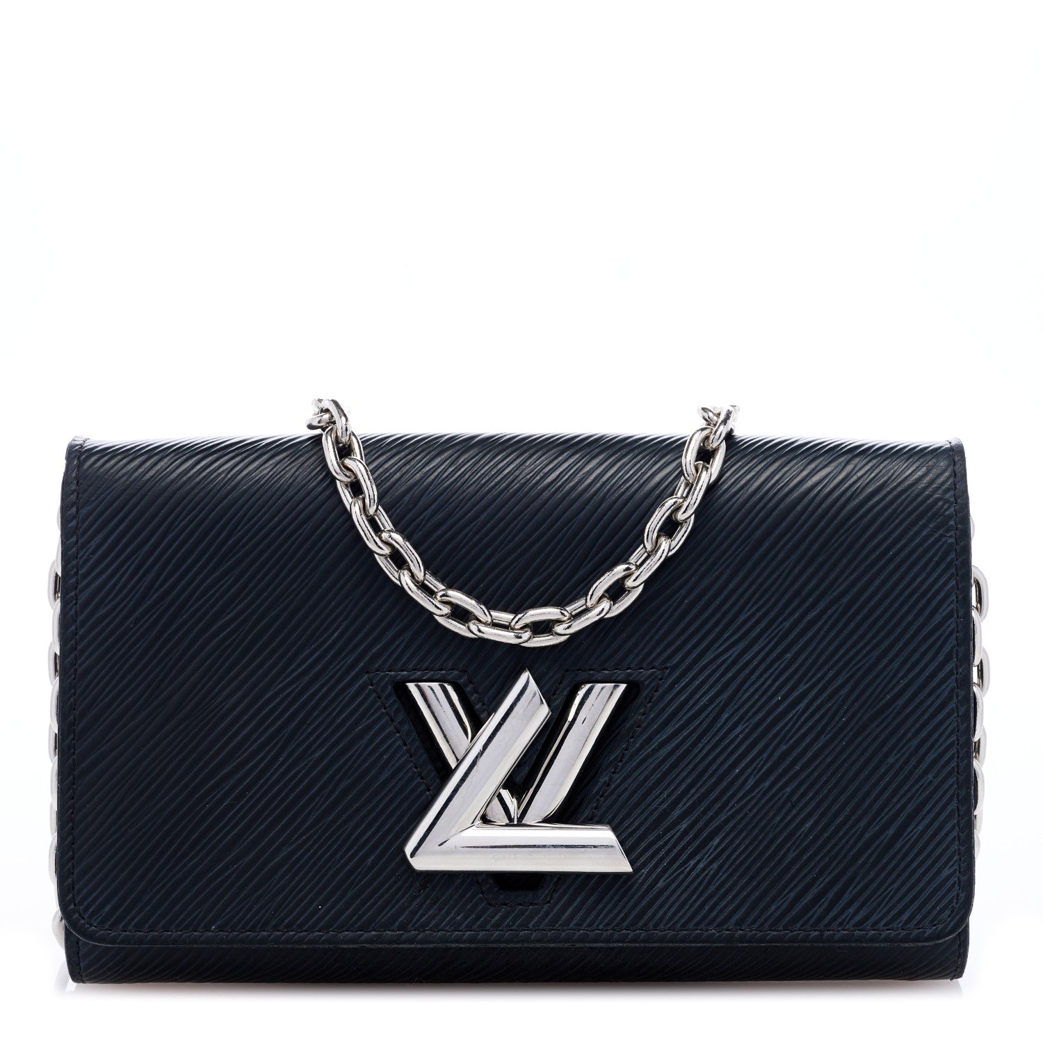Louis Vuitton Epi Twist Chain Wallet Black 1 of 8