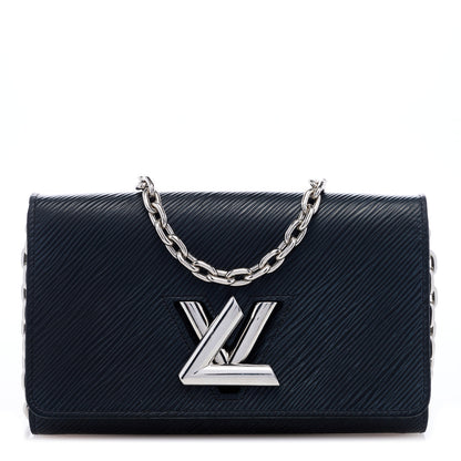 Louis Vuitton Epi Twist Chain Wallet Black 1 of 8