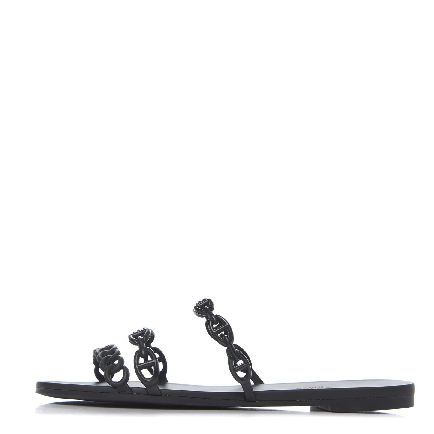 Rubber Chaine d'Ancre Rivage Sandals 40 Black