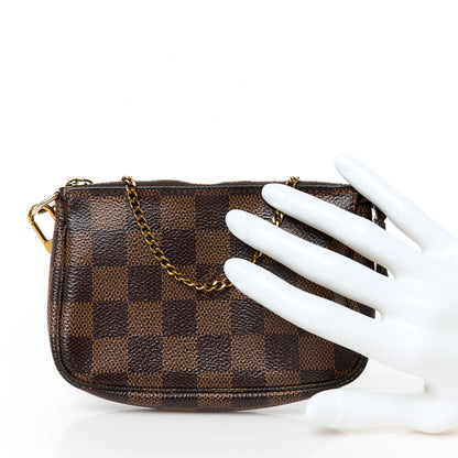 Louis Vuitton Damier Ebene Mini Pochette Accessories 2 of 10