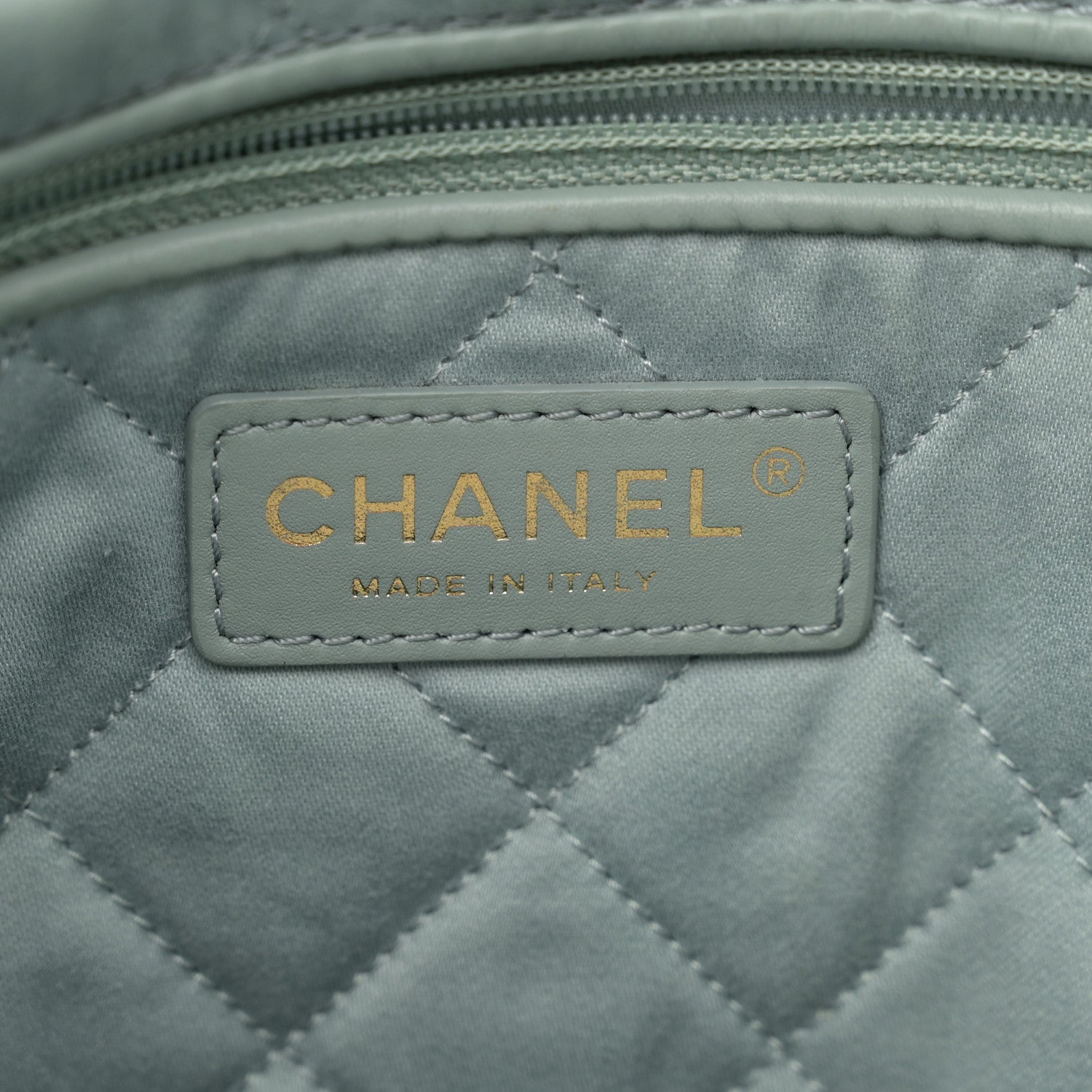 Chanel Shiny Calfskin Quilted Small Chanel 22 Grey 7 of 18