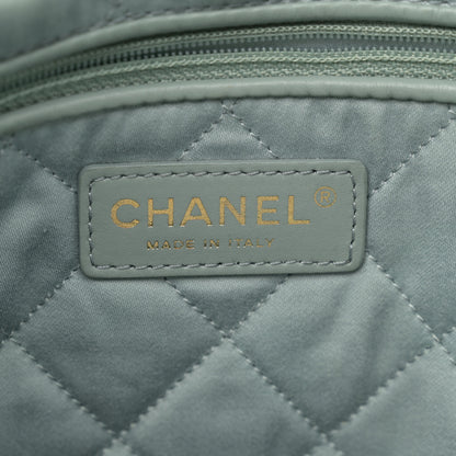 Chanel Shiny Calfskin Quilted Small Chanel 22 Grey 7 of 18