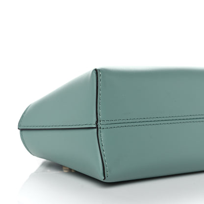 Fendi Vitello King Plexiglass Logo Embossed Mini By The Way Top Handle Boston Bag Menta 10 of 11