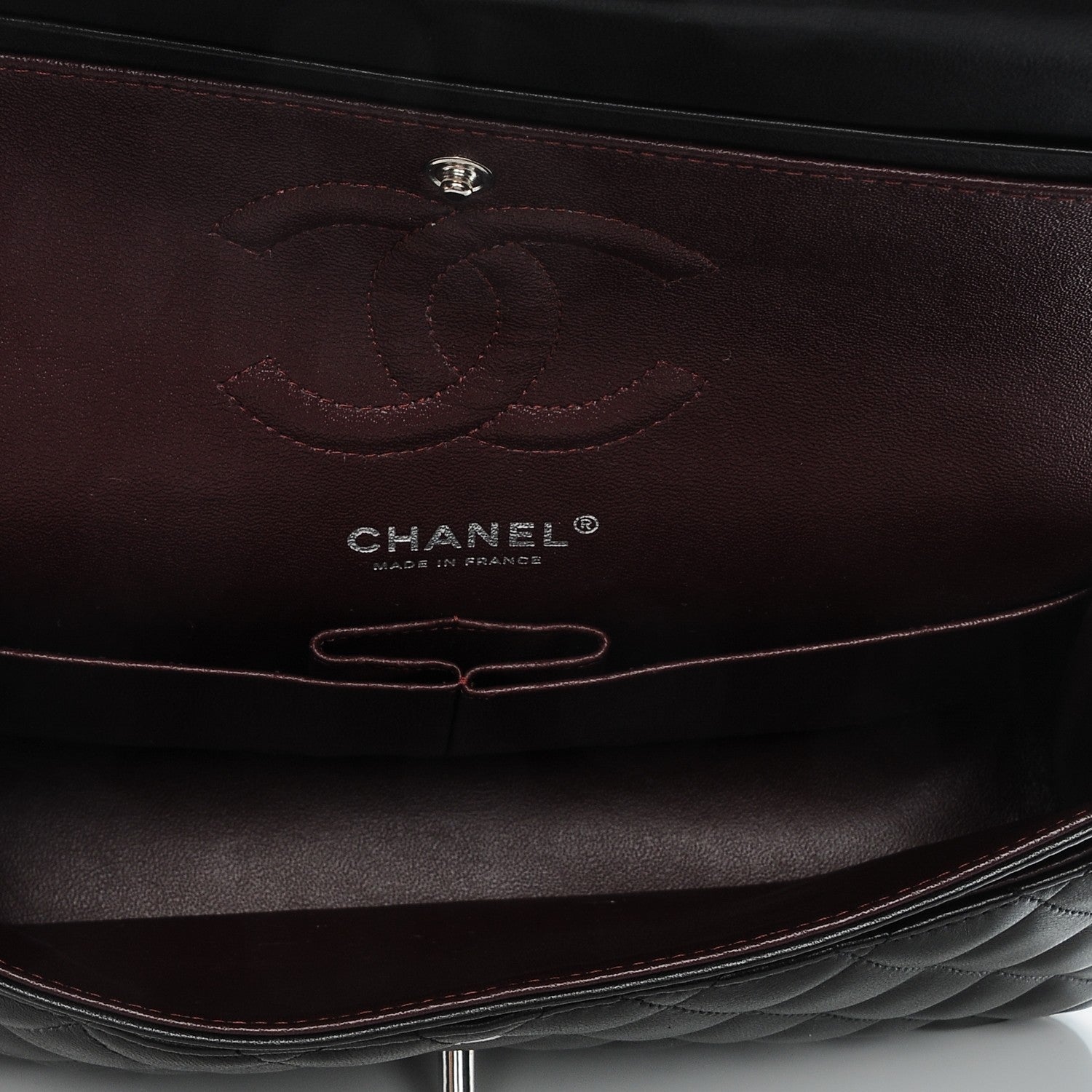 Chanel Lambskin Quilted Medium Double Flap Black 5 of 8