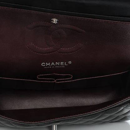 Chanel Lambskin Quilted Medium Double Flap Black 5 of 8