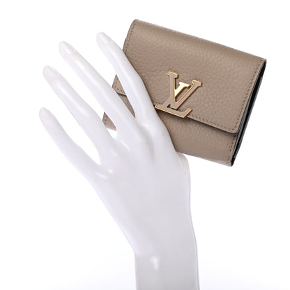 Louis Vuitton Taurillon Capucines XS Wallet Galet 2 of 6