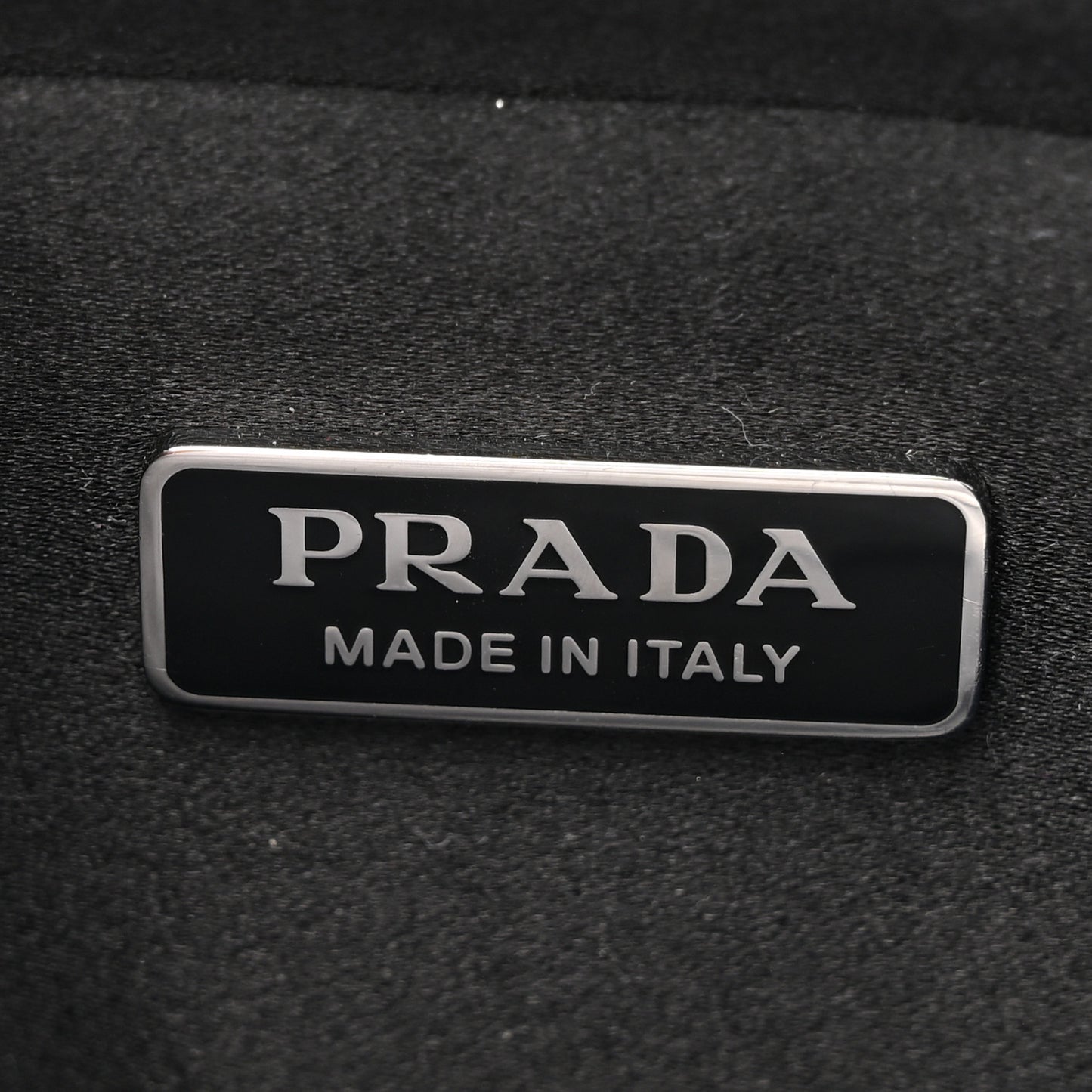 Satin Crystal Metal Triangle Logo Small Double Handle Crossbody Tote Metal