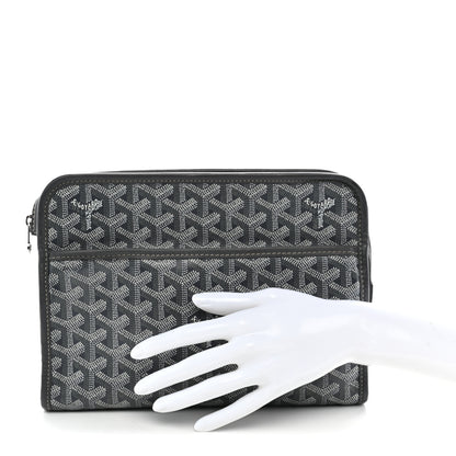 Goyard Goyardine Jouvence MM Toiletry Pouch Grey Grey 2 of 12
