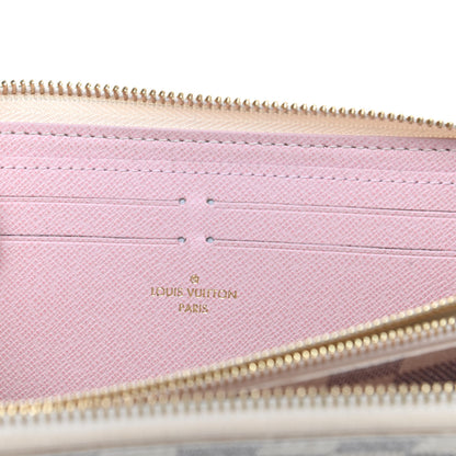 Louis Vuitton Damier Azur Clemence Wallet Rose Ballerine 6 of 6