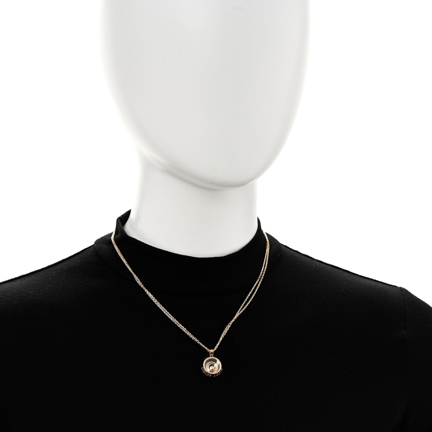 18K Yellow Gold Diamond Happy Spirit Pendant Necklace