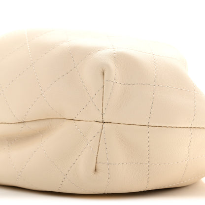 Chanel Lambskin Plexiglass Tortoise Shell Quilted Small Pouch Light Beige 10 of 10