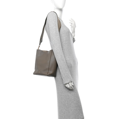 Celine Soft Grained Calfskin Small Sangle Bucket Bag Taupe 2 of 9