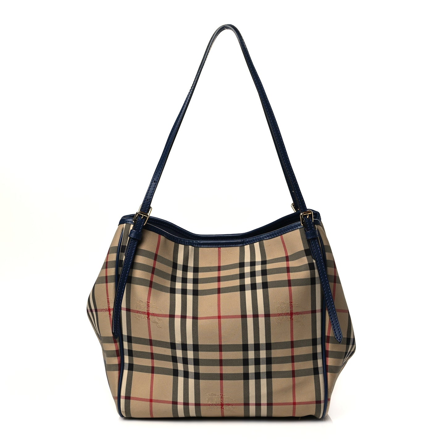 House Check Small Canterbury Tote Navy