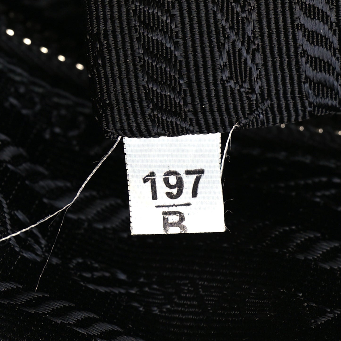 Nylon Tessuto Impuntu Quilted Shoulder Bag Black