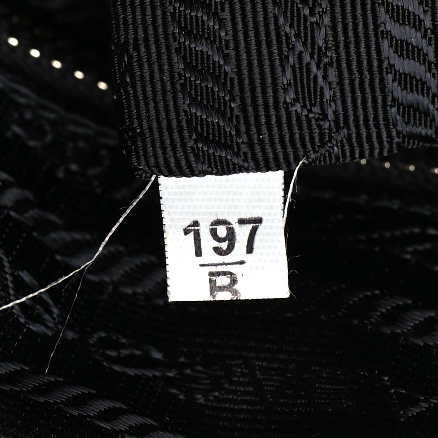 Prada Nylon Tessuto Impuntu Quilted Shoulder Bag Black 7 of 7