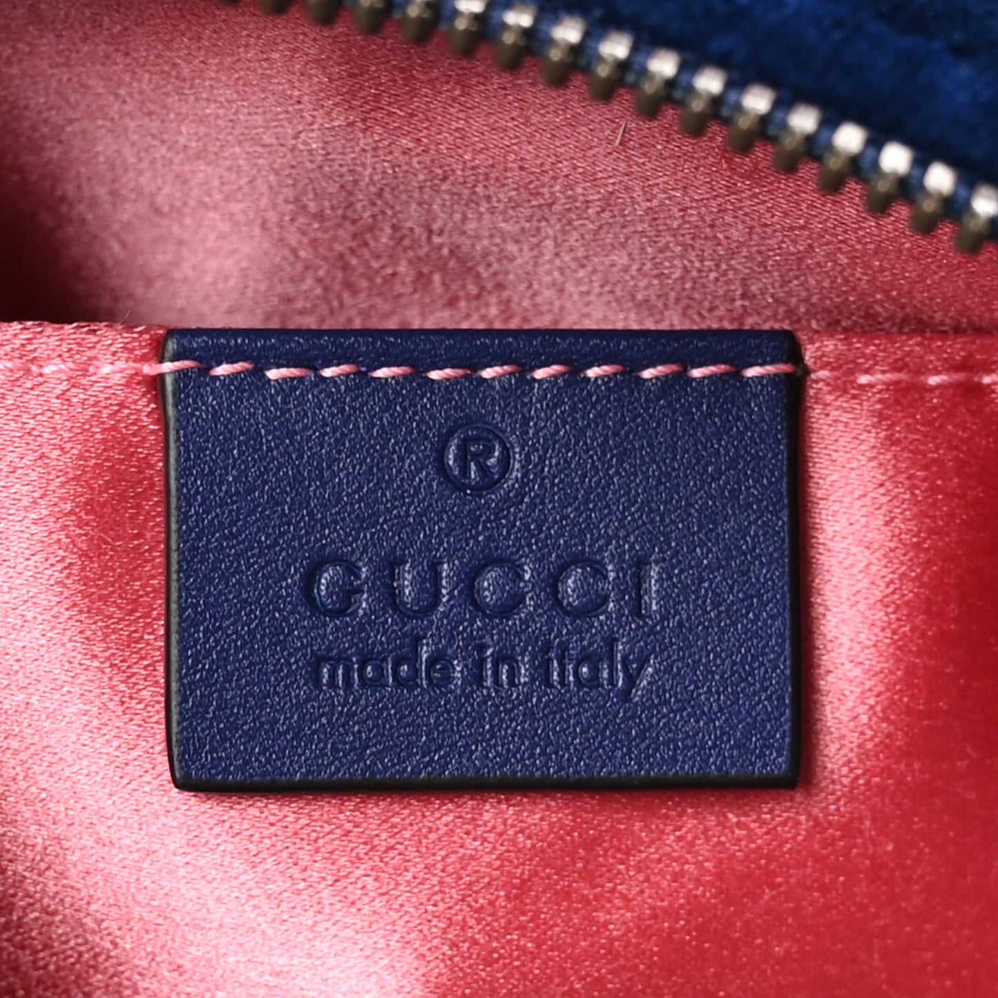 Velvet Matelasse GG Marmont Belt Bag 75 30 Cobalt Blue