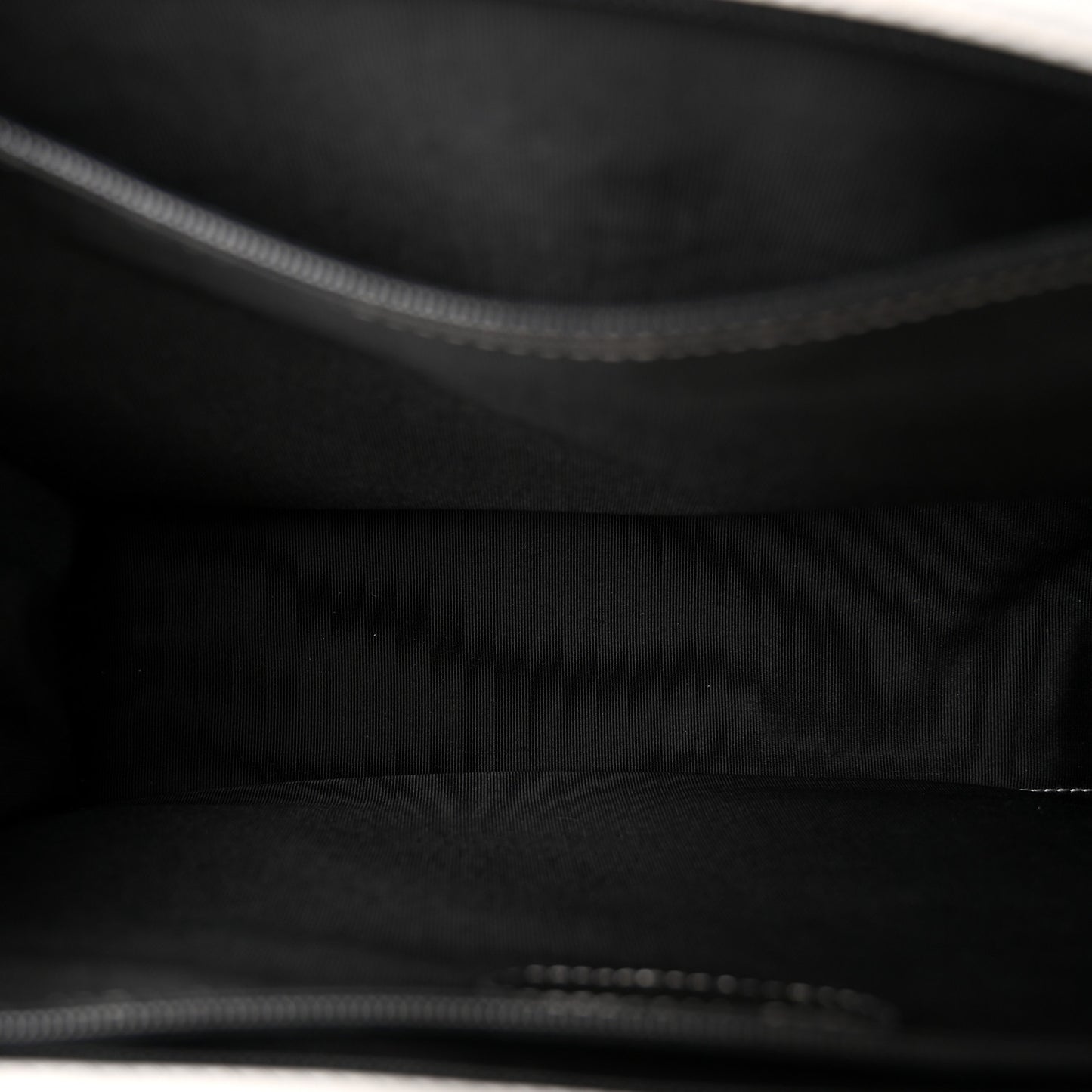 Calfskin Flap Shoulder Bag White Black