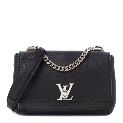 Louis Vuitton Calfskin Lockme II Chain Bag BB Black 1 of 8