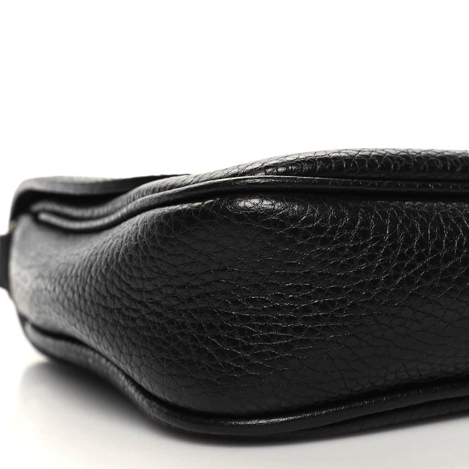 Gucci Pebbled Calfskin Medium Soho Flap Crossbody Black 9 of 10