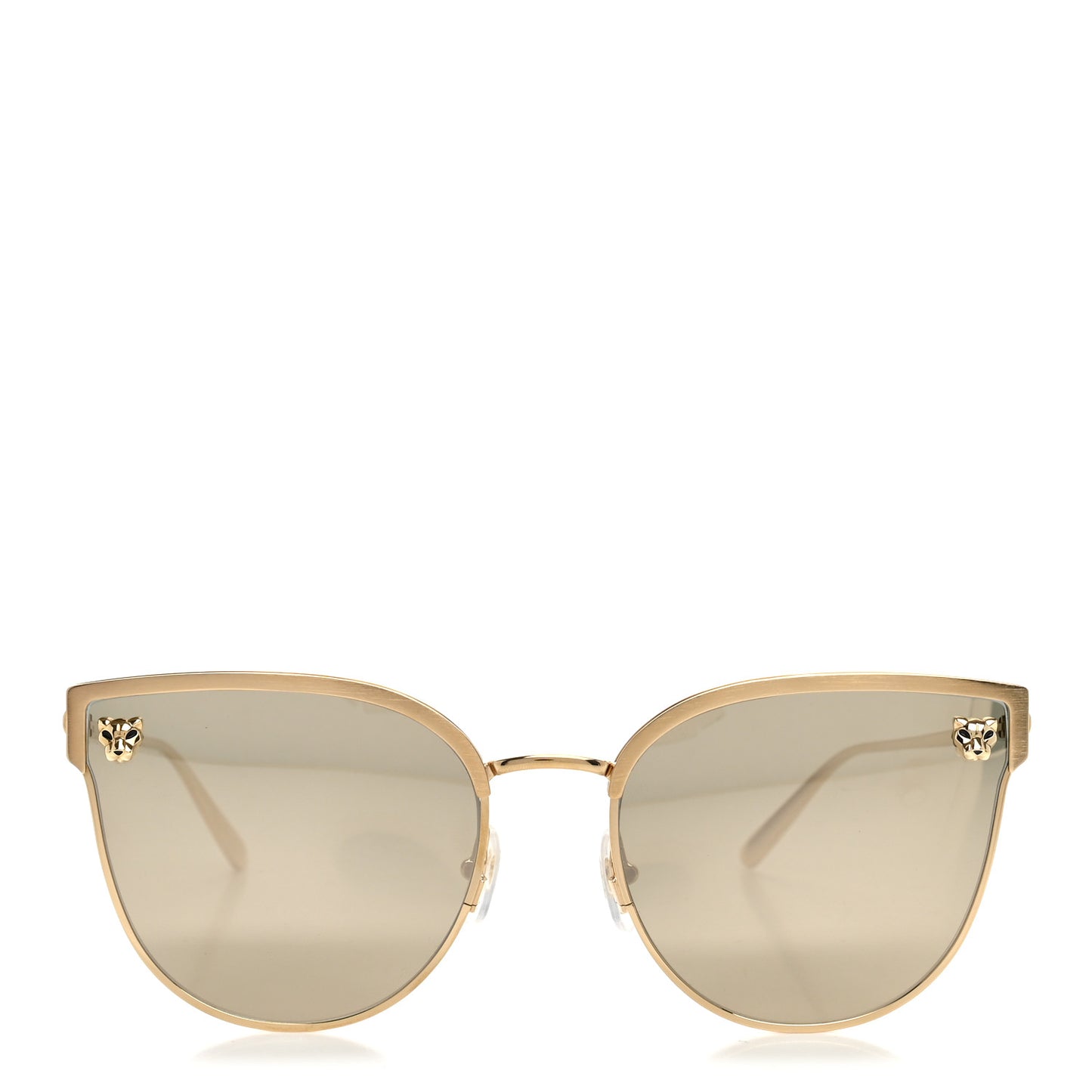 Panthere De Cartier Cat Eye Sunglasses CT0198S Gold