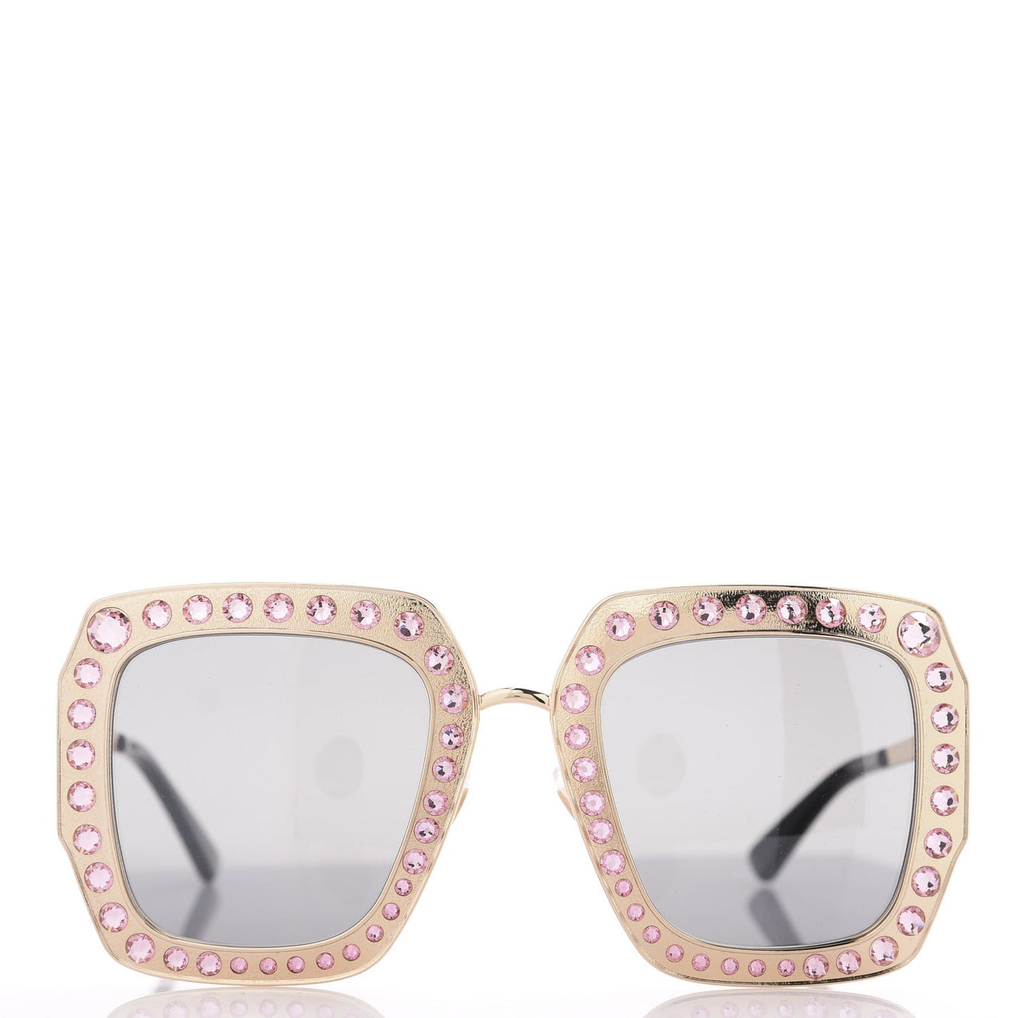 Metal Acetate Crystal Oversize GG0115S Sunglasses Gold