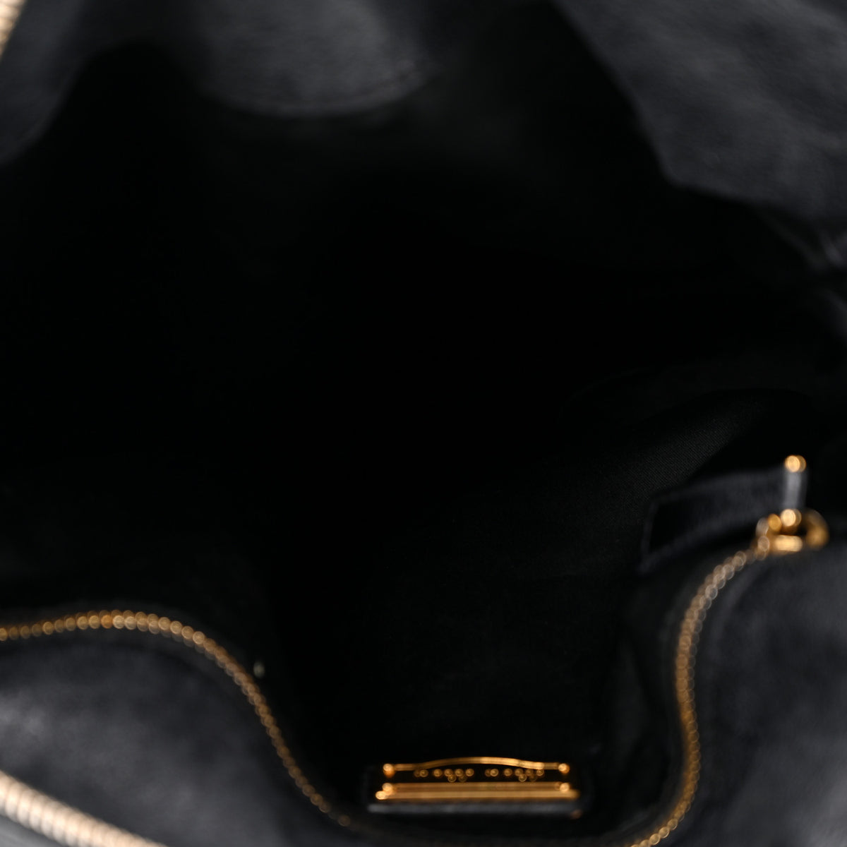 Vitello Lux Bow Tote  Black
