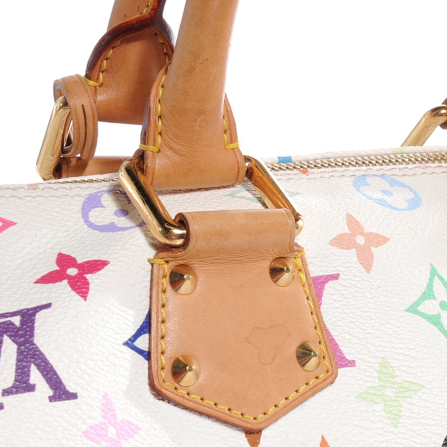 Louis Vuitton Monogram Multicolor Speedy 30 White 5 of 9