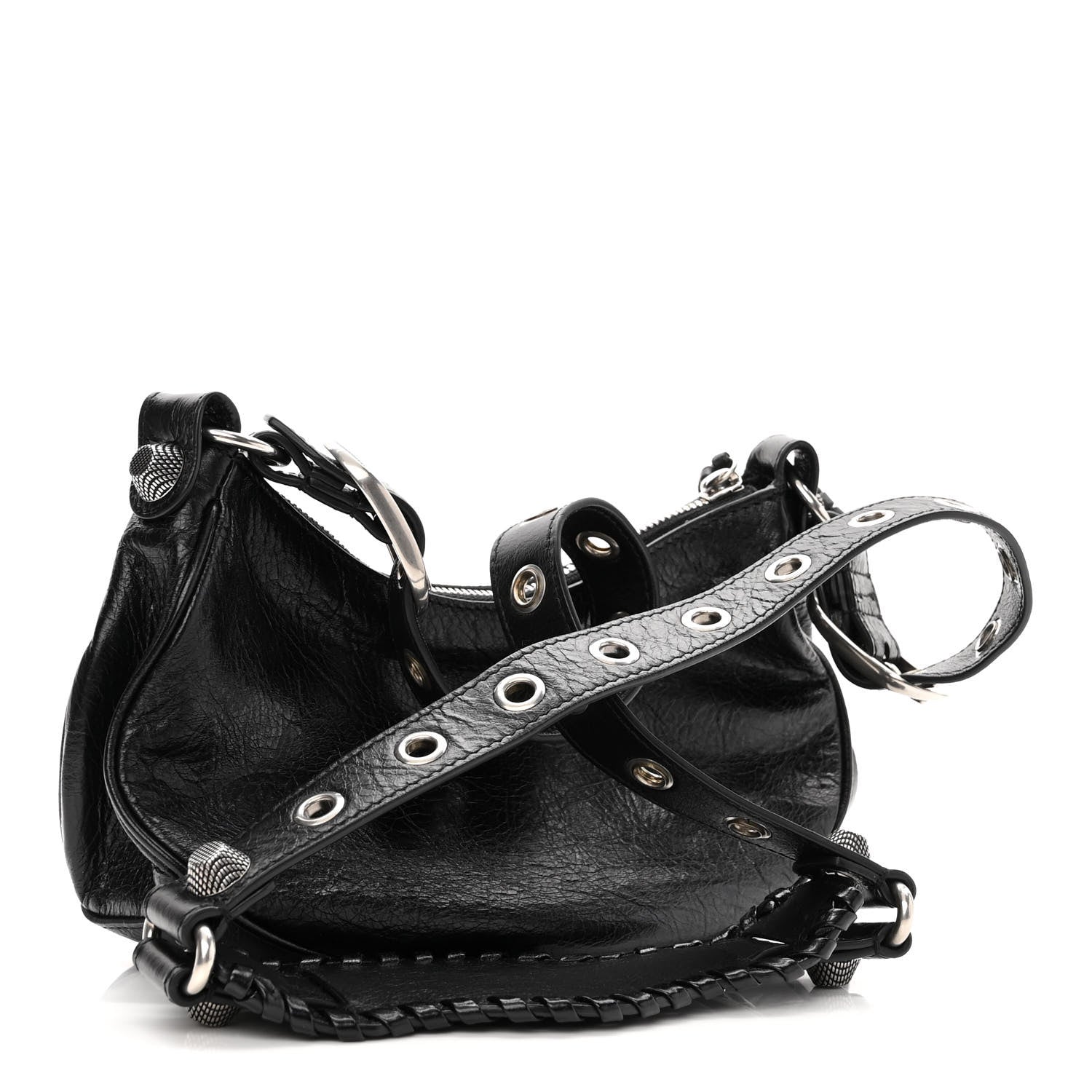 Balenciaga Agneau Arena Le Cagole Shoulder Bag XS Black 3 of 10