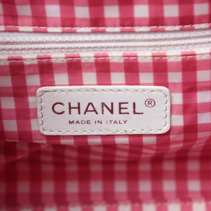 Chanel Vinyl Lipstick Ligne Accordion Tote Pink 6 of 11