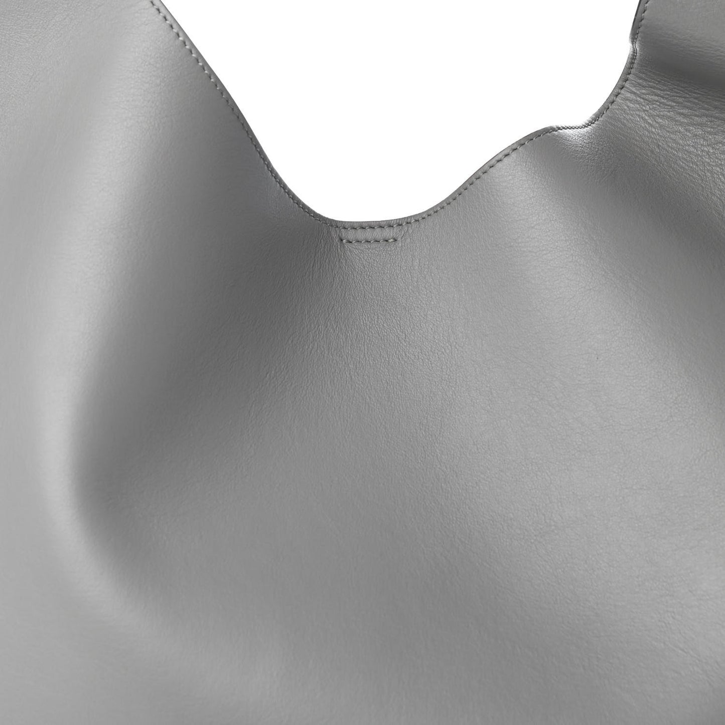 Calfskin Medium Infinity Hobo Bag Pearl Grey