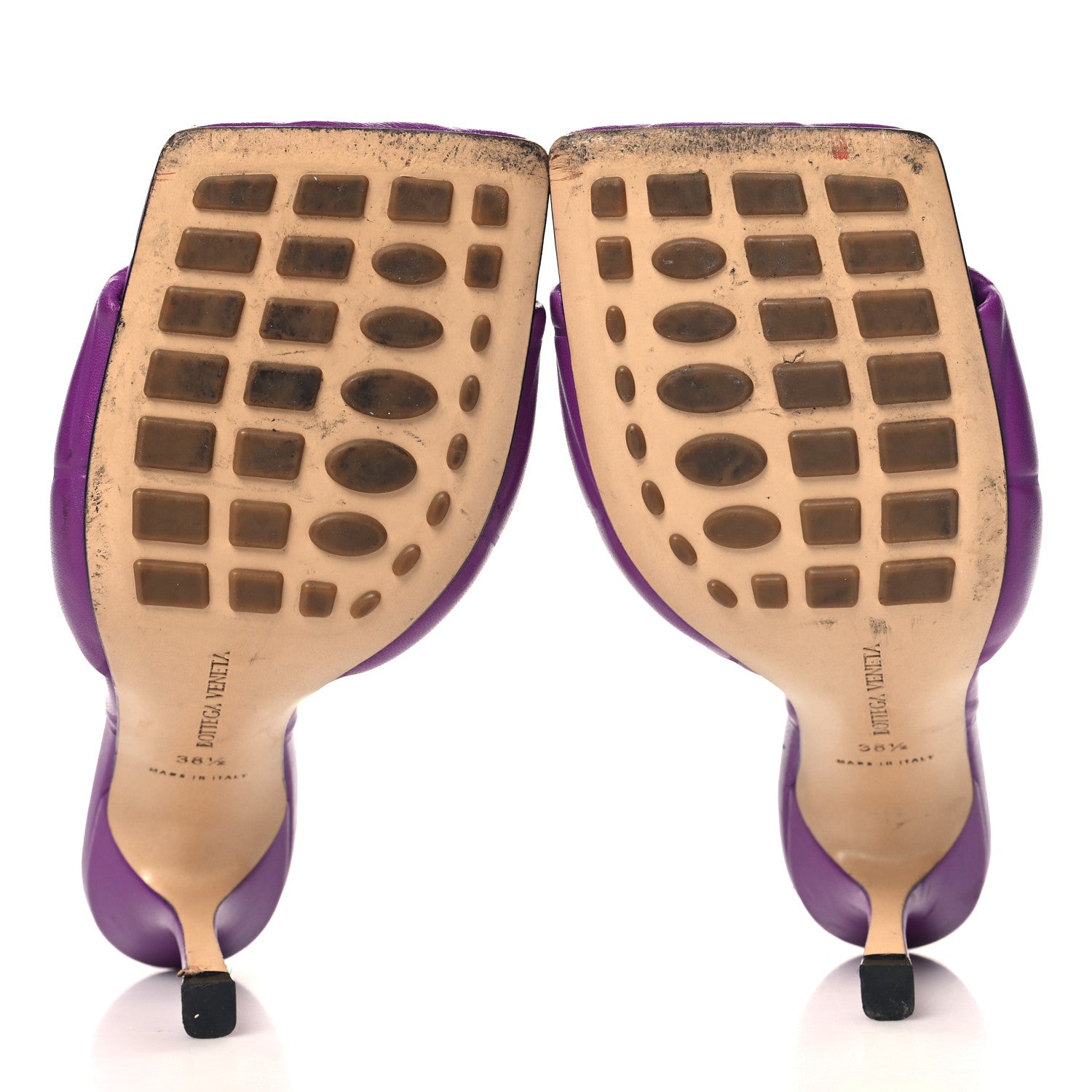 Bottega Veneta Nappa Quilted Rubber Lido Mule Sandals 38.5 Gumdrop 6 of 8