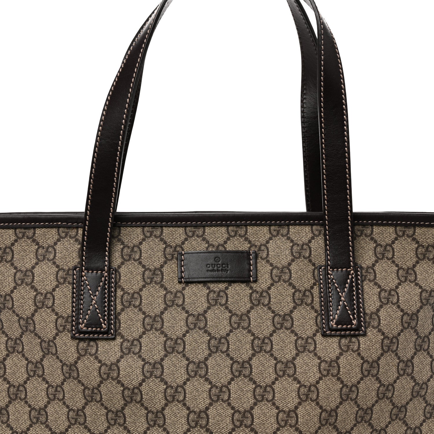 Gucci GG Supreme Monogram Small Joy Tote Dark Brown 8 of 10