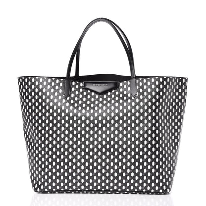Givenchy Coated Canvas Large Antigona Tote Black White 3 of 17