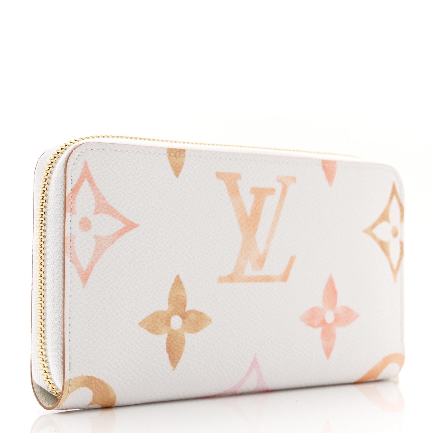 Monogram Giant By The Pool Zippy Wallet Resort Beige