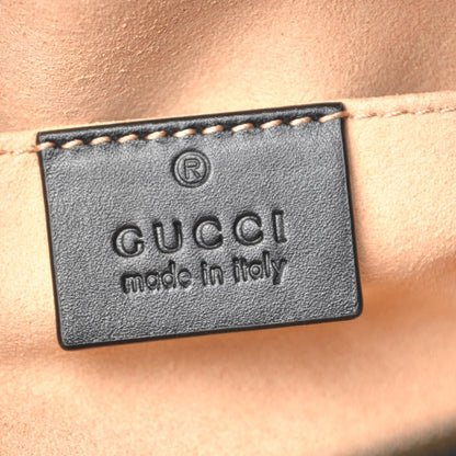 Gucci Calfskin Matelasse GG Marmont Belt Bag 85 34 Black 6 of 8