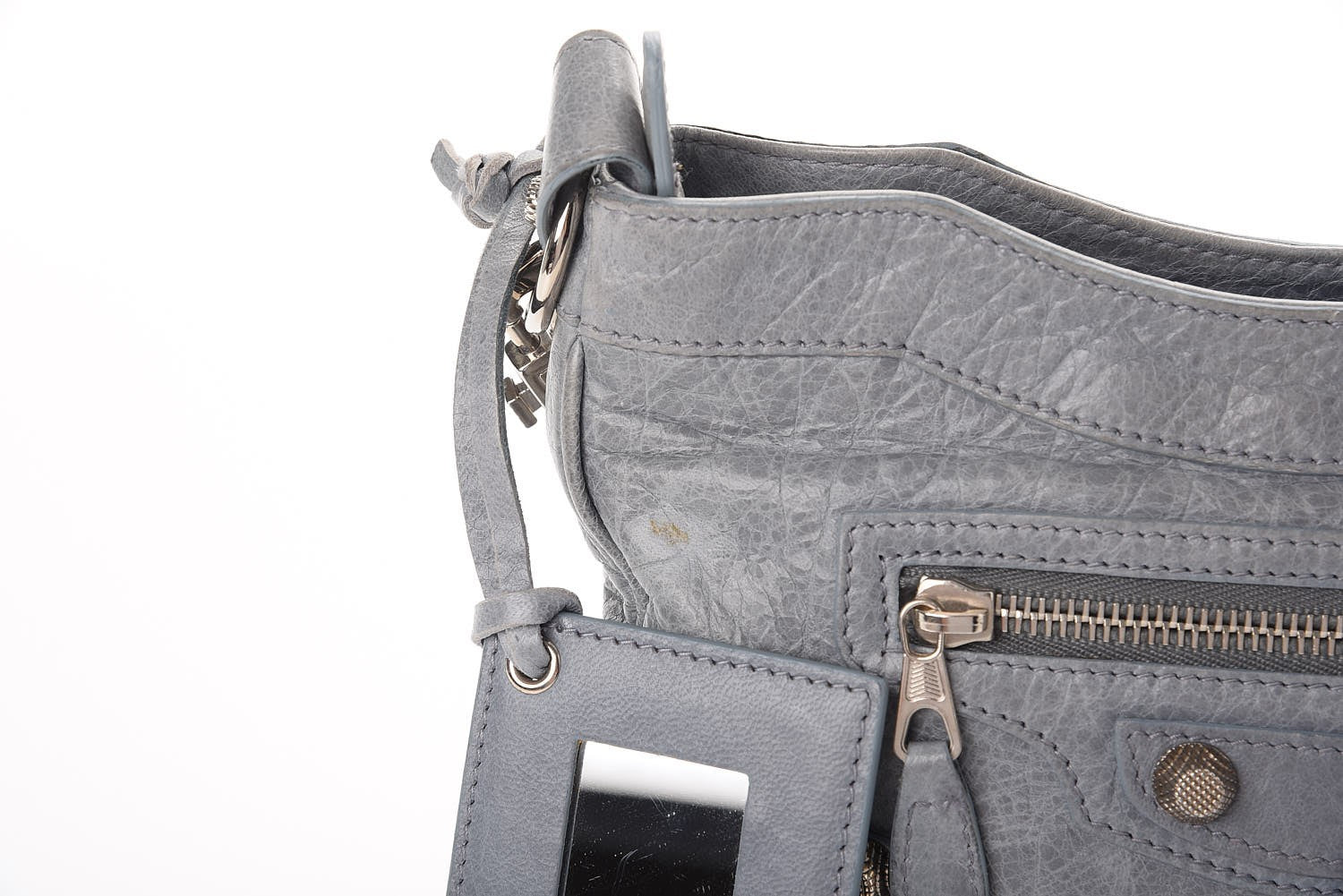 Balenciaga Agneau Giant 12 Silver Hardware Hip Velo Ardoise 9 of 13