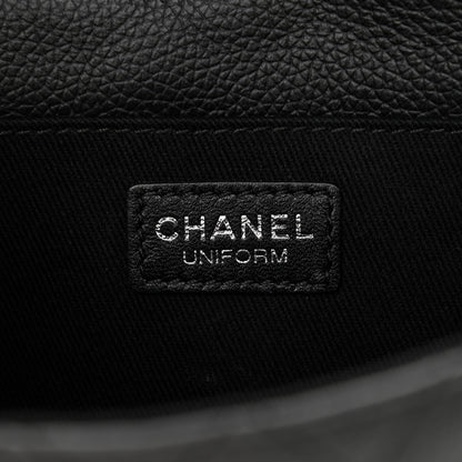 Chanel Grained Calfskin Quilted 2.55 Reissue Flap Belt Bag Clutch Black 6 of 10