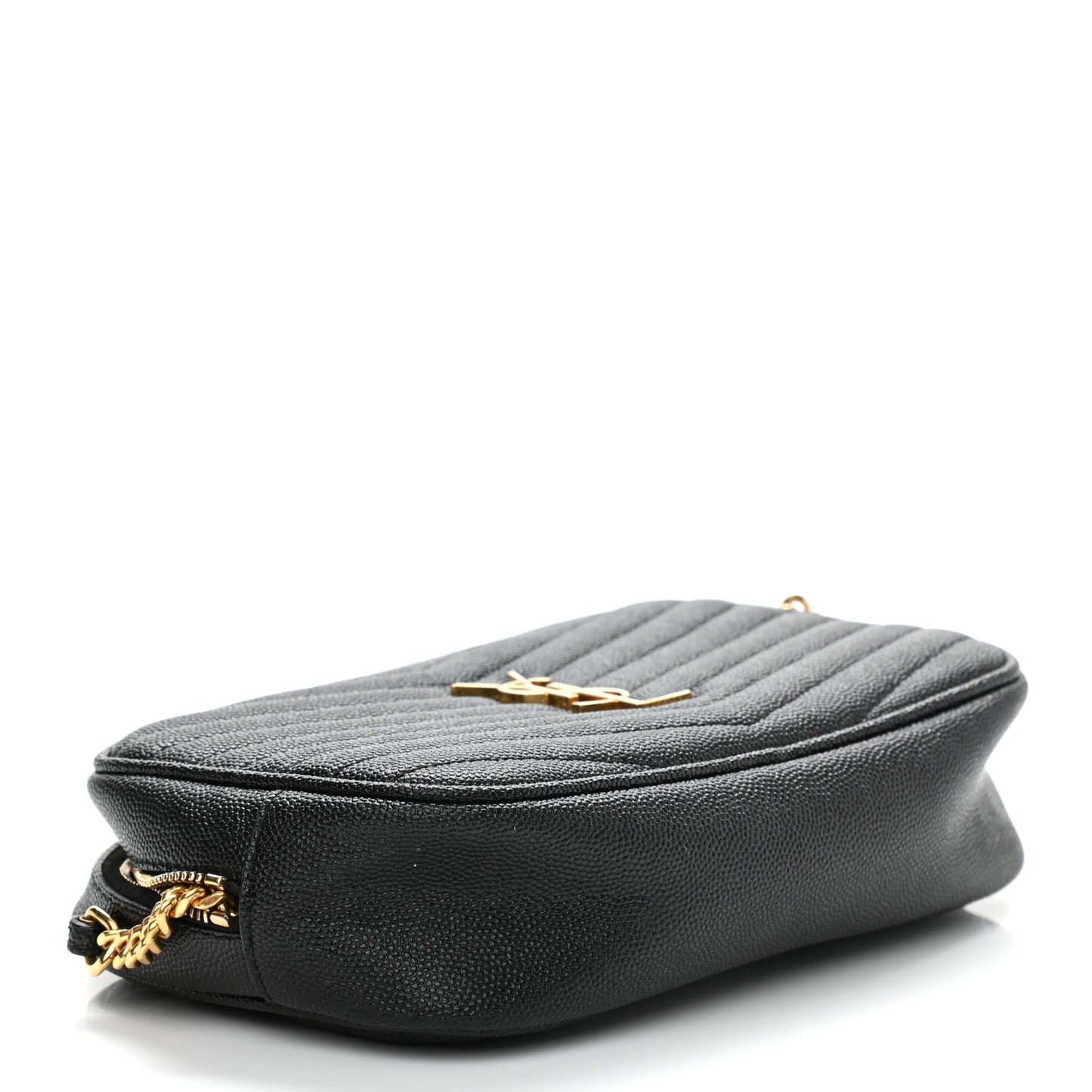 Grain De Poudre Matelasse Monogram Mini Lou Camera Bag Black