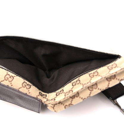 Gucci GG Monogram Double Pocket Belt Bag Dark Brown 7 of 15