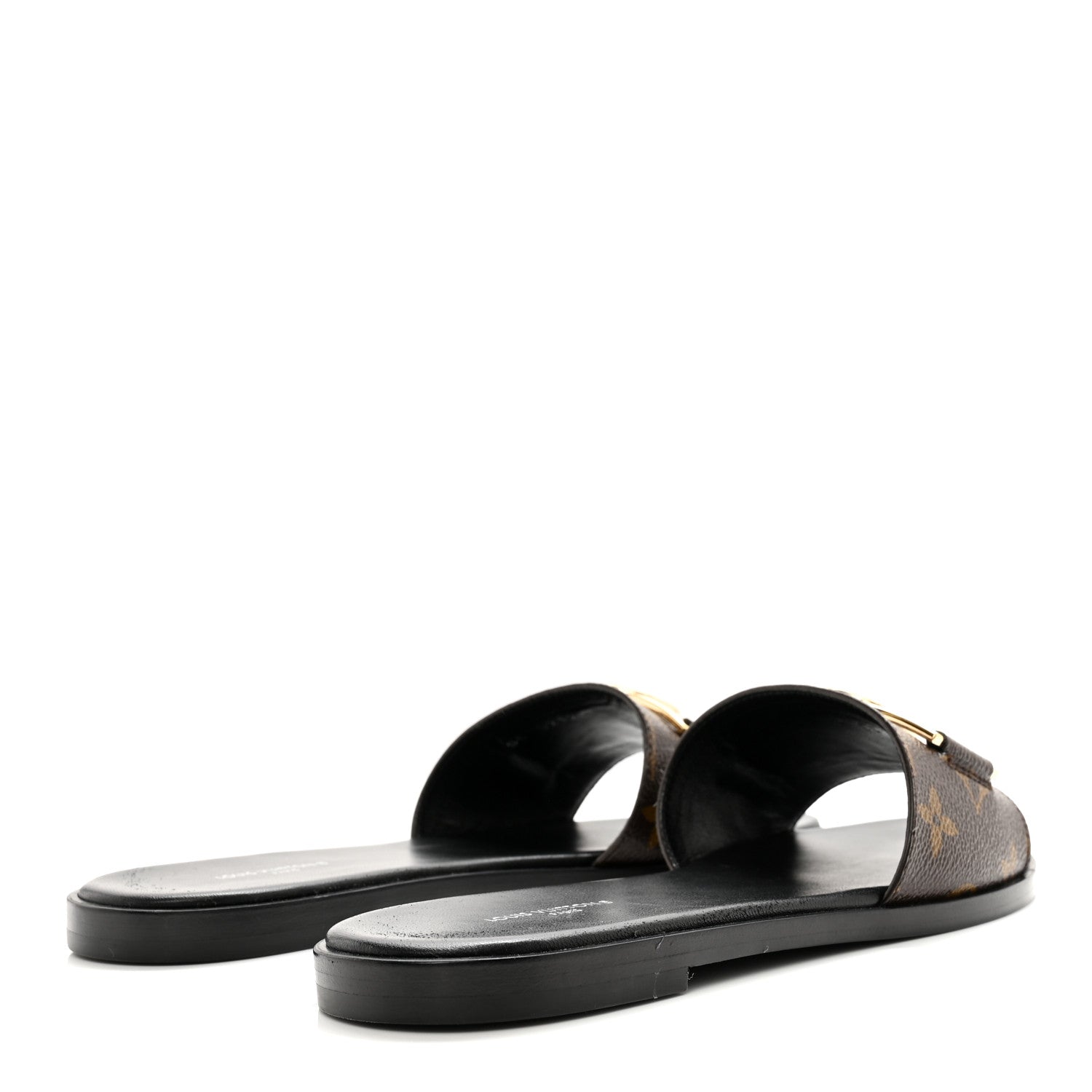Louis Vuitton Patent Monogram Lock It Flat Mules 36.5 4 of 14