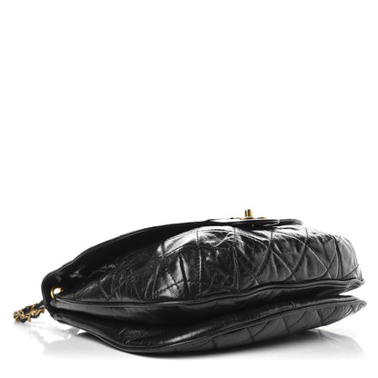 Chanel Aged Glazed Calfskin Quilted Large Bubble CC Flap Black 4 of 9