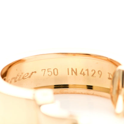 Cartier 18K Yellow Gold 5.5mm LOVE French Clip Hoop Earrings 5 of 6