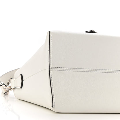 Fendi Vitello Dolce Medium By The Way Boston Bag White Dove 9 of 9